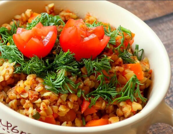 Río piquant con verduras